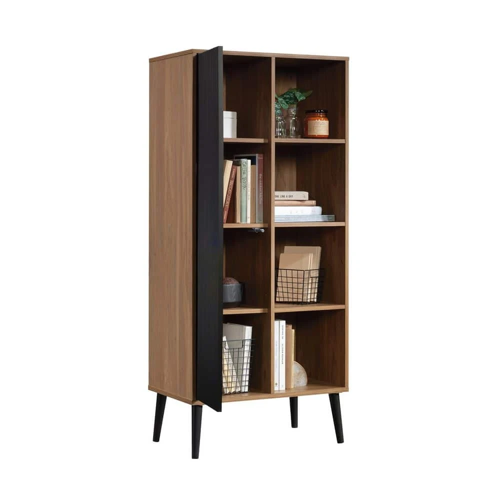 Freestanding Storage Cabinet, Natural Walnut Finish 5 Freestanding Storage Cabinet, Natural Walnut Finish - Image 5