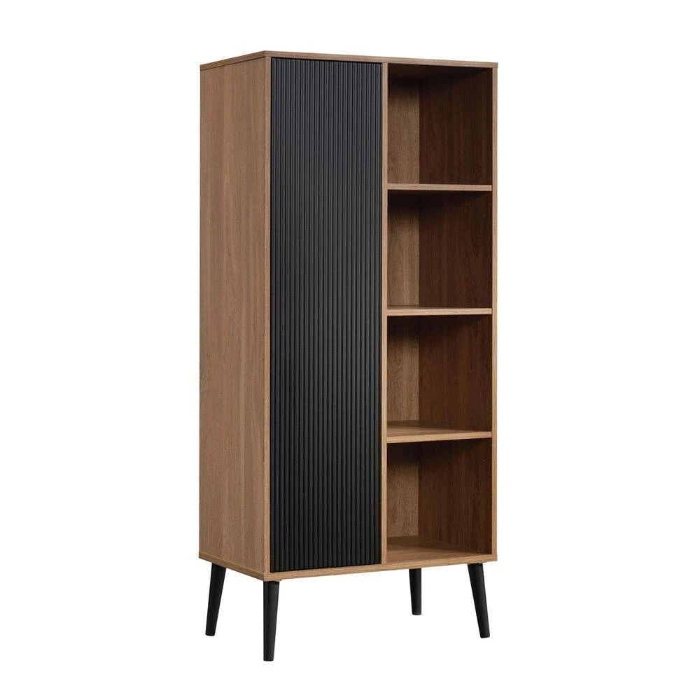 Freestanding Storage Cabinet, Natural Walnut Finish 1 Freestanding Storage Cabinet, Natural Walnut Finish