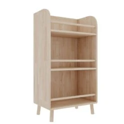 11.50 In. W X 19.69 In. D X 36.61 In. H Yellow Wood Freestanding Linen Cabinet With 3-Shelves For Room In Natural -FURITURE SALE SHOP natural wood tahanbath linen cabinets ct xl p271752 1f 1000