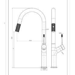 Single Handle Pull Down Sprayer Kitchen Faucet In Nickel 8 Single Handle Pull Down Sprayer Kitchen Faucet In Nickel -FURITURE SALE SHOP nickel tahanbath pull down kitchen faucets z b2702p227002 1f 1000