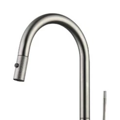 Single Handle Pull Down Sprayer Kitchen Faucet In Nickel 7 Single Handle Pull Down Sprayer Kitchen Faucet In Nickel -FURITURE SALE SHOP nickel tahanbath pull down kitchen faucets z b2702p227002 4f 1000