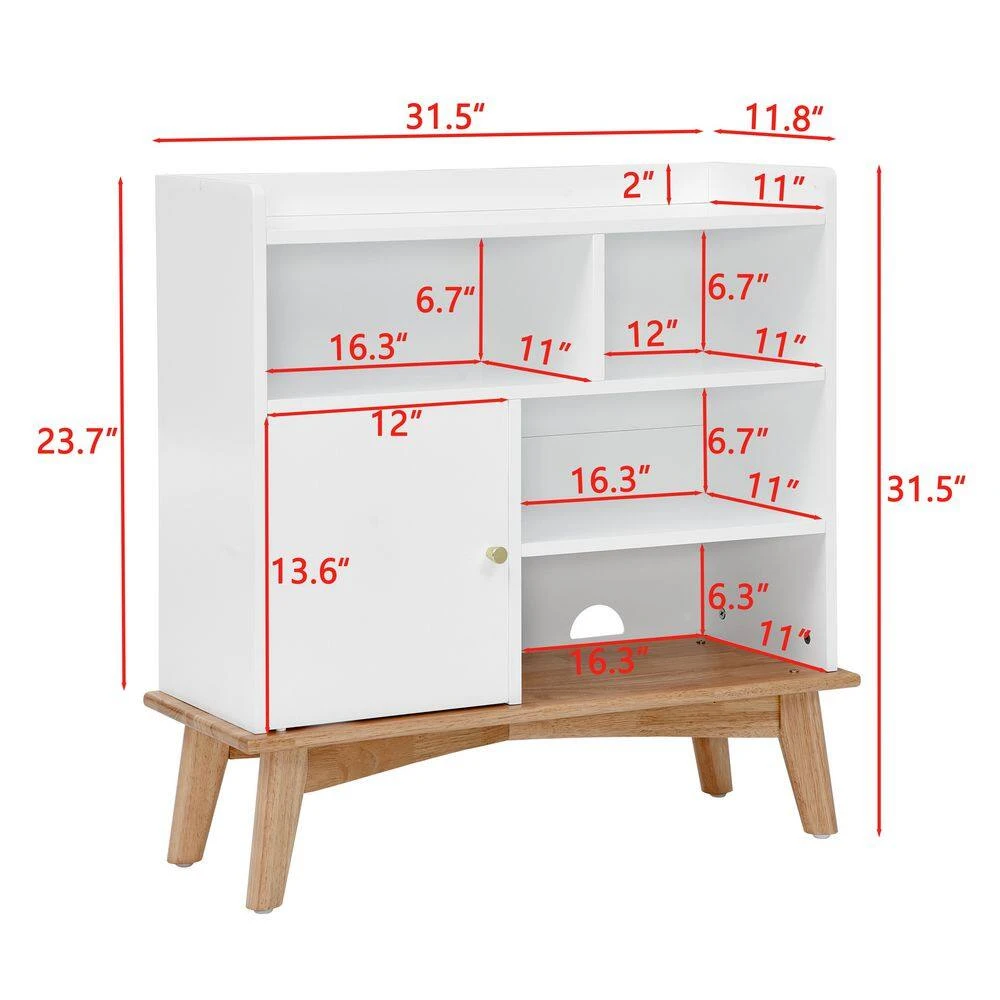 Colorblocking Storage Cabinet: Versatile Solid-Wood-Base Piece For Every Room In White 7 Colorblocking Storage Cabinet: Versatile Solid-Wood-Base Piece For Every Room In White - Image 7