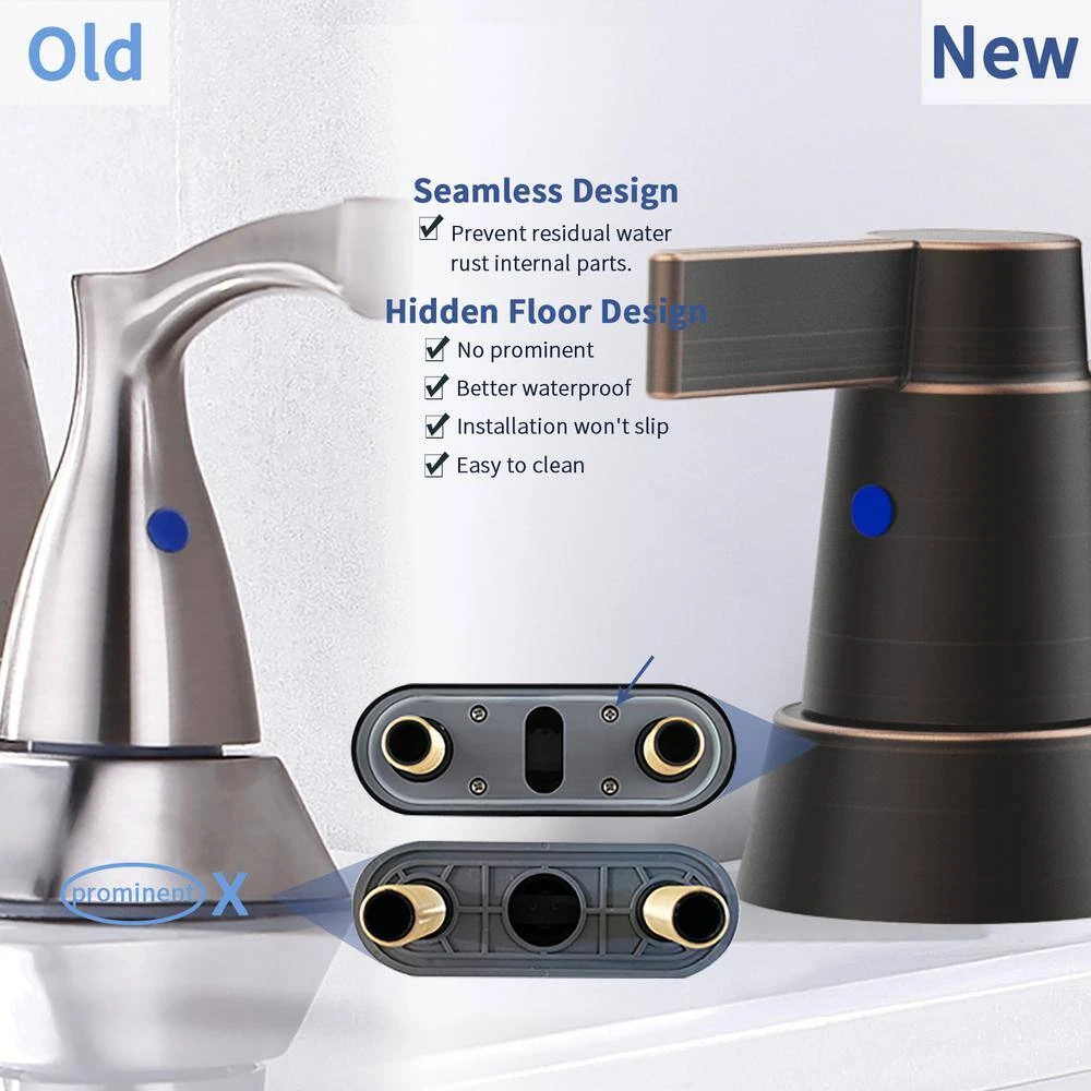 4 In. Centerset 2-Handle Bathroom Sink Faucet Vanity Faucet Bathroom Faucet In Oil Rubbed Bronze 3 4 In. Centerset 2-Handle Bathroom Sink Faucet Vanity Faucet Bathroom Faucet In Oil Rubbed Bronze - Image 3