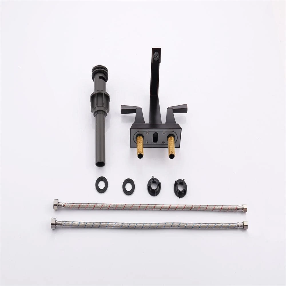 Modern Commercial 4 In. Centerset Vanity Faucet 3 Hole Bathroom Faucet In Oil Rubbed Bronze 4 Modern Commercial 4 In. Centerset Vanity Faucet 3 Hole Bathroom Faucet In Oil Rubbed Bronze - Image 4