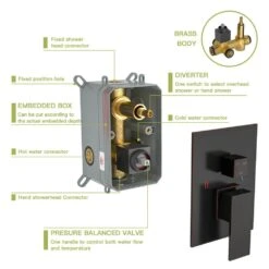 Single Handle 1-Spray Tub And Shower Faucet 1.8 GPM In Oil-Rubbed Bronze Valve Included -FURITURE SALE SHOP oil rubbed bronze tahanbath bathtub shower faucet combos z w124381894 4f 1000