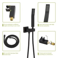 1-spray Dual 12 In. Wall Mount 1.8 GPM Shower Head And Handheld Shower Head In Oil-Rubbed Bronze -FURITURE SALE SHOP oil rubbed bronze tahanbath dual shower heads z w124381902 fa 1000