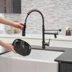 LED Kitchen Faucet With Single-Handle ? Pull Down Sprayer Kitchen Faucet, Kitchen Sink Faucet In Oil Rubbed Bronze -FURITURE SALE SHOP oil rubbed bronze tahanbath pull down kitchen faucets y xy 191 33orb led 50 1 us 31 1000