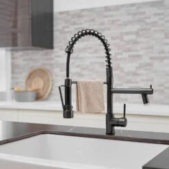 LED Kitchen Faucet With Single-Handle ? Pull Down Sprayer Kitchen Faucet, Kitchen Sink Faucet In Oil Rubbed Bronze -FURITURE SALE SHOP oil rubbed bronze tahanbath pull down kitchen faucets y xy 191 33orb led 50 1 us 4f 1000