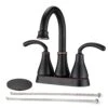 Titus Double Handle Wall Mounted Bathroom Faucet In Oil-Rubbed Bronze