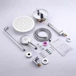 Single Handle 3-Spray High Pressure Tub And Shower Faucet Combo In Polished Chrome (Valve Included) -FURITURE SALE SHOP polished chrome bathtub shower faucet combos w1194 d96203cp zq fa 1000