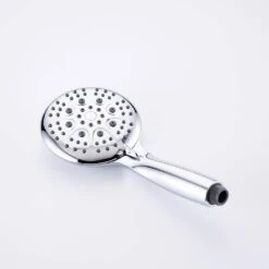 Modern 5-Spray Patterns With 2.5 GPM 4.68 In. Wall Mount Dual Shower Heads With 71 In. Shower Hose In Polished Chrome -FURITURE SALE SHOP polished chrome dual shower heads pzz rx96106cp zq 1f 1000