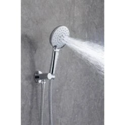 3-Spray Patterns With 2.5 GPM 10 In. Wall Mount Shower Set Dual Shower Heads With Handheld Spray In Polished Chrome -FURITURE SALE SHOP polished chrome dual shower heads w1194 d96202cp zq 66 1000