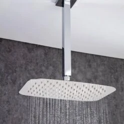 3-Spray Patterns With 2.5 GPM 12 In. Ceiling Mount Dual Shower Heads In Polished Chrome 15 3-Spray Patterns With 2.5 GPM 12 In. Ceiling Mount Dual Shower Heads In Polished Chrome -FURITURE SALE SHOP polished chrome dual shower heads w1194 d97205cp kxc fa 1000