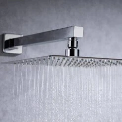 1-Spray Patterns With 2.5 GPM 10 In. Wall Mount Rain Fixed Shower Head In Polished Chrome (Valve Included) 19 1-Spray Patterns With 2.5 GPM 10 In. Wall Mount Rain Fixed Shower Head In Polished Chrome (Valve Included) -FURITURE SALE SHOP polished chrome fixed shower heads pzz 93101 cp zq 76 1000