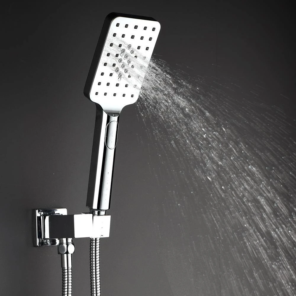 Single-Handle 3-Spray Patterns Anti-scald Shower Fixtures With Rough-In Pressure Balanced Valve In Polished Chrome 3 Single-Handle 3-Spray Patterns Anti-scald Shower Fixtures With Rough-In Pressure Balanced Valve In Polished Chrome - Image 3