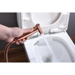Bidet Sprayer For Toilet, Handheld Cloth Diaper Sprayer In Rose Gold -FURITURE SALE SHOP rose gold tahanbath bidet faucets y w2287 p152754 31 1000
