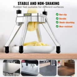 Vegetable Fruit Chopper: Stainless Steel French Fry Cutter With 4-Blades And Tray -FURITURE SALE SHOP tahanbath food choppers z t3342p311740 44 1000