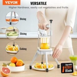 Vegetable Fruit Chopper: Stainless Steel French Fry Cutter With 4-Blades And Tray -FURITURE SALE SHOP tahanbath food choppers z t3342p311740 c3 1000