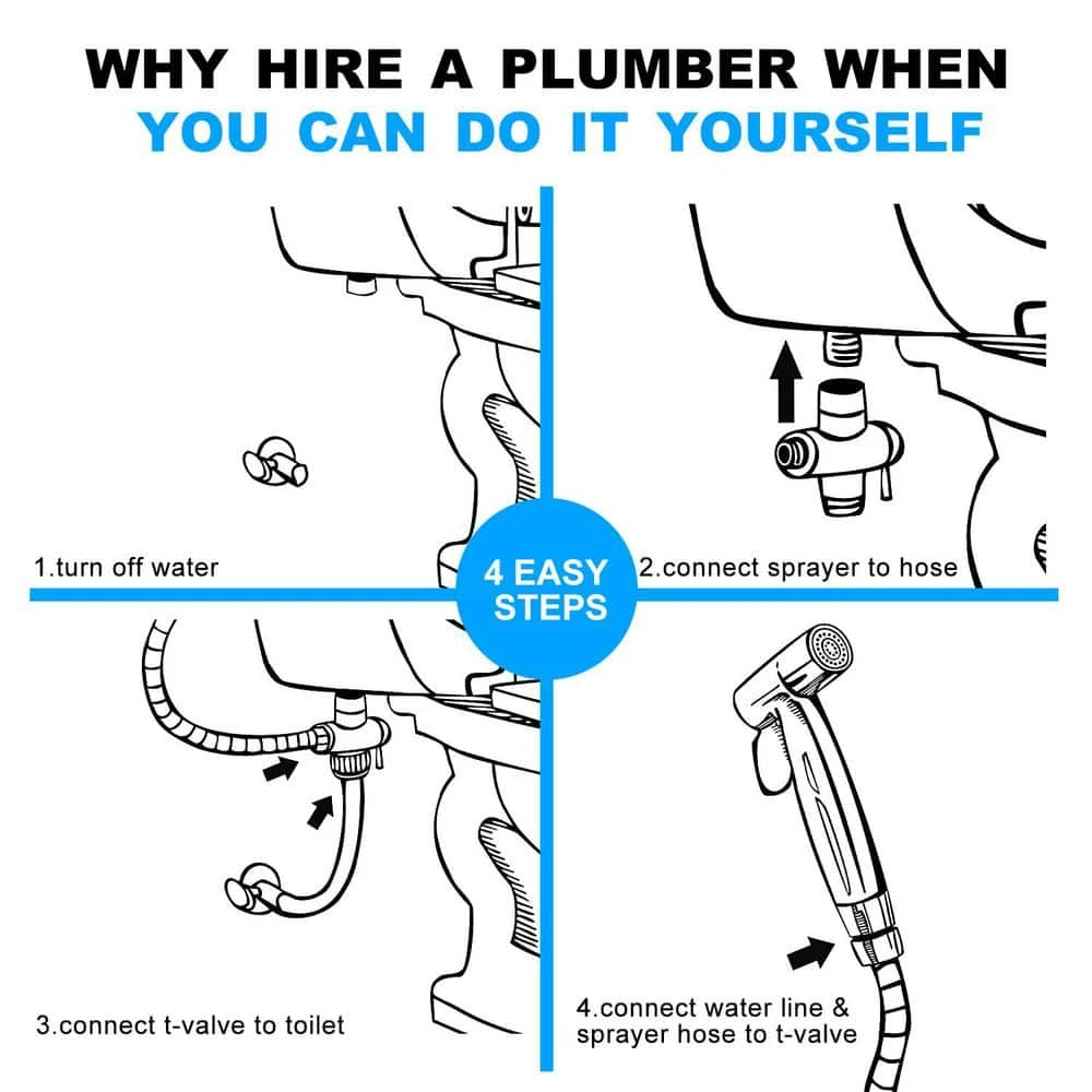 Bidet Sprayer For Toilet Bidet Attachment Handheld Cloth Diaper Sprayer 3 Bidet Sprayer For Toilet Bidet Attachment Handheld Cloth Diaper Sprayer - Image 3