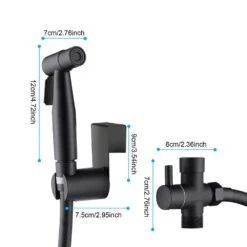 Bidet Sprayer For Toilet Bidet Attachment Handheld Cloth Diaper Sprayer In Black 12 Bidet Sprayer For Toilet Bidet Attachment Handheld Cloth Diaper Sprayer In Black -FURITURE SALE SHOP tahanbath handheld bidets z th fx0021 c3 1000