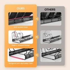 Expandable Pot Lid Organizer, Pots And Pans Lid Rack Drawer Organizer, Adjustable Pot Lid Holders For Cabinet, Clearance -FURITURE SALE SHOP tahanbath kitchenware dividers z d0102xf65jx 76 1000