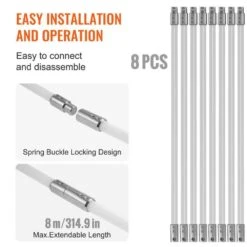 26 Ft. Chimney Sweep Kit With 8-Flexible Rods And 360° Brush-Fireplace Flue Cleaner 15 26 Ft. Chimney Sweep Kit With 8-Flexible Rods And 360° Brush-Fireplace Flue Cleaner -FURITURE SALE SHOP tahanbath plumbing brushes z d0102hq4j7w 1f 1000