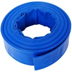 1-1/2 In. X 50 Ft. Blue Heavy Duty PVC Pool Backwash Hose Sewage/Effluent Accessory