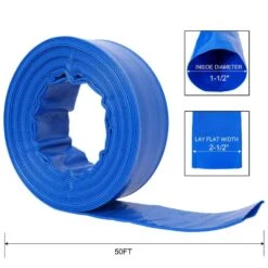 1-1/2 In. X 50 Ft. Blue Heavy Duty PVC Pool Backwash Hose Sewage/Effluent Accessory 12 1-1/2 In. X 50 Ft. Blue Heavy Duty PVC Pool Backwash Hose Sewage/Effluent Accessory -FURITURE SALE SHOP tahanbath pump hoses z w465p203177 fa 1000