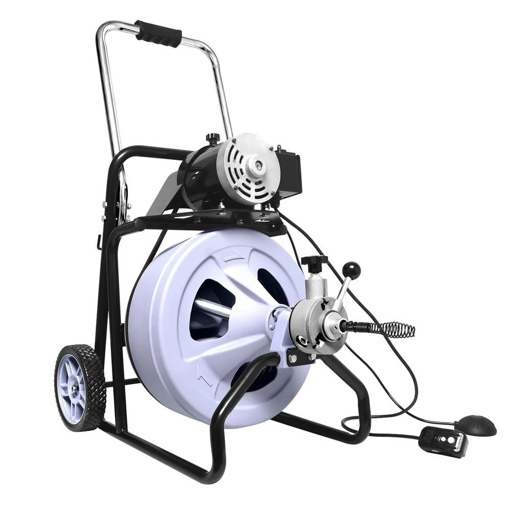 KT-9001J DrainMaster Max 75 Ft. X 1/2 In. Sewer Snake Electric Auger 1 KT-9001J DrainMaster Max 75 Ft. X 1/2 In. Sewer Snake Electric Auger