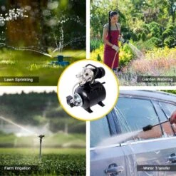 1.6 HP Stainless Steel Shallow Well Pump With Pressure Tank-Garden/Irrigation And Automatic Water Booster -FURITURE SALE SHOP tahanbath shallow well pumps z w46562966 1f 1000