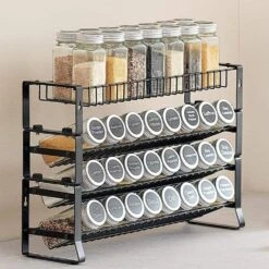 Spice Rack Organizer For Cabinet Kitchen Countertop Seasoning Organizer 18 X 11 In. -FURITURE SALE SHOP tahanbath spice racks z d010277ux7j 31 1000