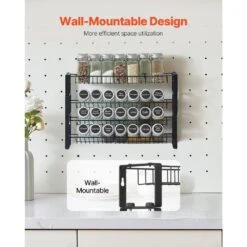 Spice Rack Organizer For Cabinet Kitchen Countertop Seasoning Organizer 18 X 11 In. -FURITURE SALE SHOP tahanbath spice racks z d010277ux7j 44 1000