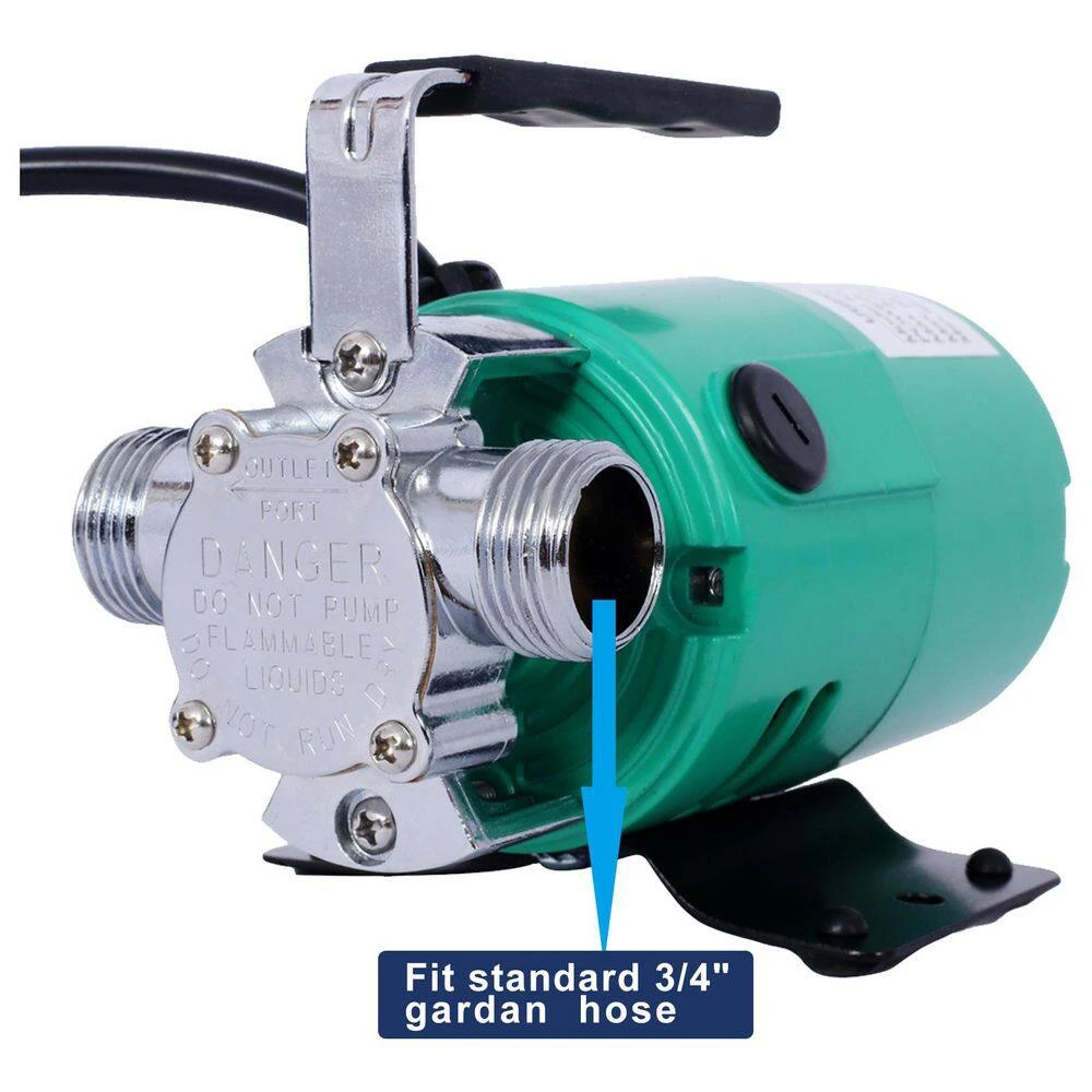 115V 330 GPH Water Transfer Pump Per Hour-Portable Electric Utility Pump With 6 Ft. Water Hose Kit, Green 6 115V 330 GPH Water Transfer Pump Per Hour-Portable Electric Utility Pump With 6 Ft. Water Hose Kit, Green - Image 6