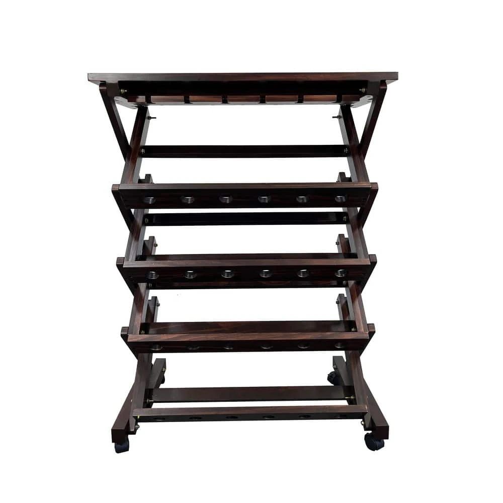 26-Bottles Freestanding Wine Rack, Wine Storage Rack, Freestanding Display Rack For Kitchen, Pantry, Cellar, Walnut 1 26-Bottles Freestanding Wine Rack, Wine Storage Rack, Freestanding Display Rack For Kitchen, Pantry, Cellar, Walnut