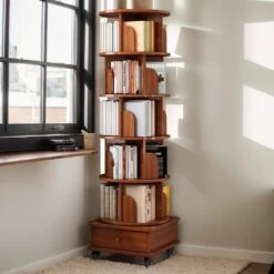 18.10 In. W X 18.10 In. D X 68.10 In. H Brown MDF Freestanding Linen Cabinet With Wheels And Drawers In Walnut 15 18.10 In. W X 18.10 In. D X 68.10 In. H Brown MDF Freestanding Linen Cabinet With Wheels And Drawers In Walnut -FURITURE SALE SHOP walnut brown tahanbath linen cabinets ct xl p212237 31 1000