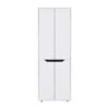 11.80 In. W X 23.60 In. D X 66.90 In. H Particle Board Freestanding Linen Cabinet W/5-Shelves In White/Black