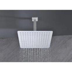 1-Spray Patterns 2.5 GPM Ceiling Mount Fixed Shower Head In White 13 1-Spray Patterns 2.5 GPM Ceiling Mount Fixed Shower Head In White -FURITURE SALE SHOP white fixed shower heads z w928100981 76 1000