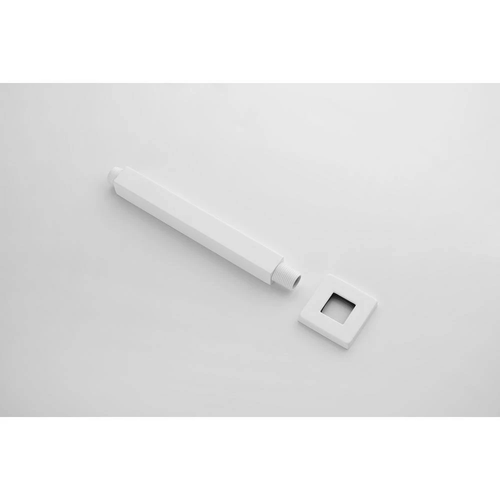 1-Spray Patterns 2.5 GPM Ceiling Mount Fixed Shower Head In White 2 1-Spray Patterns 2.5 GPM Ceiling Mount Fixed Shower Head In White - Image 2