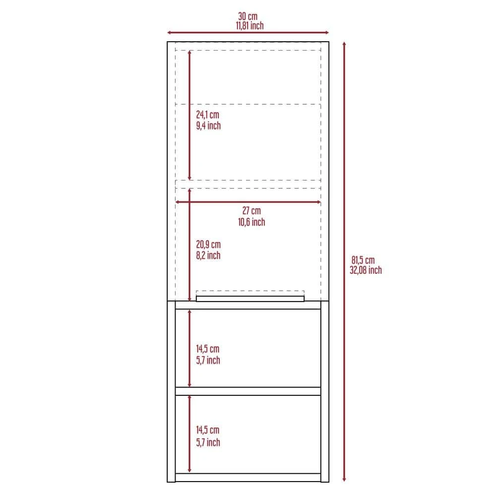 11.80 In. W X 10.00 In. D X 10.00 In. H Bathroom Storage Wall Cabinet In White 2 11.80 In. W X 10.00 In. D X 10.00 In. H Bathroom Storage Wall Cabinet In White - Image 2