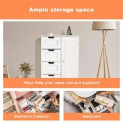 11.81 In. W X 22.50 In. D X 32.68 In. H Bathroom Storage Wall Cabinet In White -FURITURE SALE SHOP white tahanbath bathroom wall cabinets z w28222278 76 1000