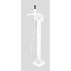 Single-Handle Claw Foot Freestanding Tub Faucet In. White