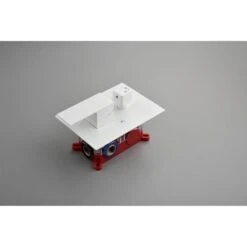 1-Spray 16 In. Dual Shower Head System Ceiling Mounted Shower 2.5 GPM In White -FURITURE SALE SHOP white tahanbath dual shower heads y w2287 141613 fa 1000