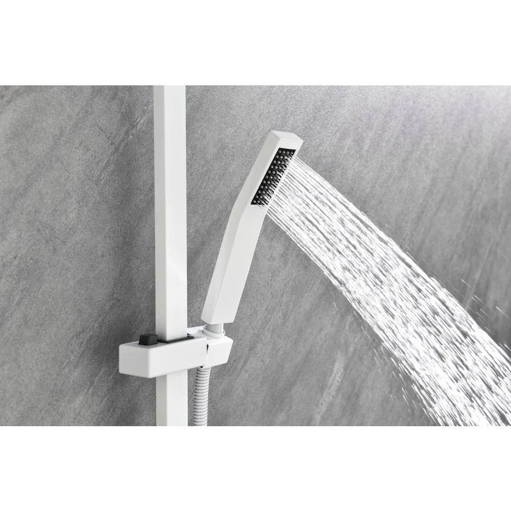 Wall Mounted Waterfall Rain Shower System With 3 Body Sprays And Handheld Shower 3 Wall Mounted Waterfall Rain Shower System With 3 Body Sprays And Handheld Shower - Image 3