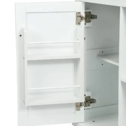 White Kitchen Cart With Rubber Wood Drop-Leaf Countertop, 3 Drawers, Cabinet Storage And 5 Wheels 22 White Kitchen Cart With Rubber Wood Drop-Leaf Countertop, 3 Drawers, Cabinet Storage And 5 Wheels -FURITURE SALE SHOP white tahanbath kitchen carts z wf298028aaw 77 1000