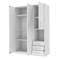 20 In. W X 47.20 In. D X 68.90 In. H White Particle Board Freestanding Linen Cabinet W/Shelves And 3-Drawers In White -FURITURE SALE SHOP white tahanbath linen cabinets ct xl 000011k 4f 1000