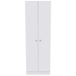 23.60 In. W X 11.80 In. D X 11.80 In. H White Particle Board Freestanding Linen Cabinet With Five Shelves In White