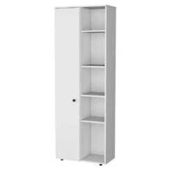 11.80 In. W X 23.60 In. D X 66.90 In. H White Wood Freestanding Linen Cabinet With Shelves In White 8 11.80 In. W X 23.60 In. D X 66.90 In. H White Wood Freestanding Linen Cabinet With Shelves In White -FURITURE SALE SHOP white tahanbath linen cabinets ct xl p175071 4f 1000