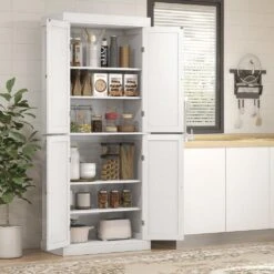 16 W X 30 D X 72.50 In. H White Particle Board Freestanding Linen Cabinet W/2-Adjustable Shelves In White 9 16 W X 30 D X 72.50 In. H White Particle Board Freestanding Linen Cabinet W/2-Adjustable Shelves In White -FURITURE SALE SHOP white tahanbath linen cabinets ct xl p200648 31 1000