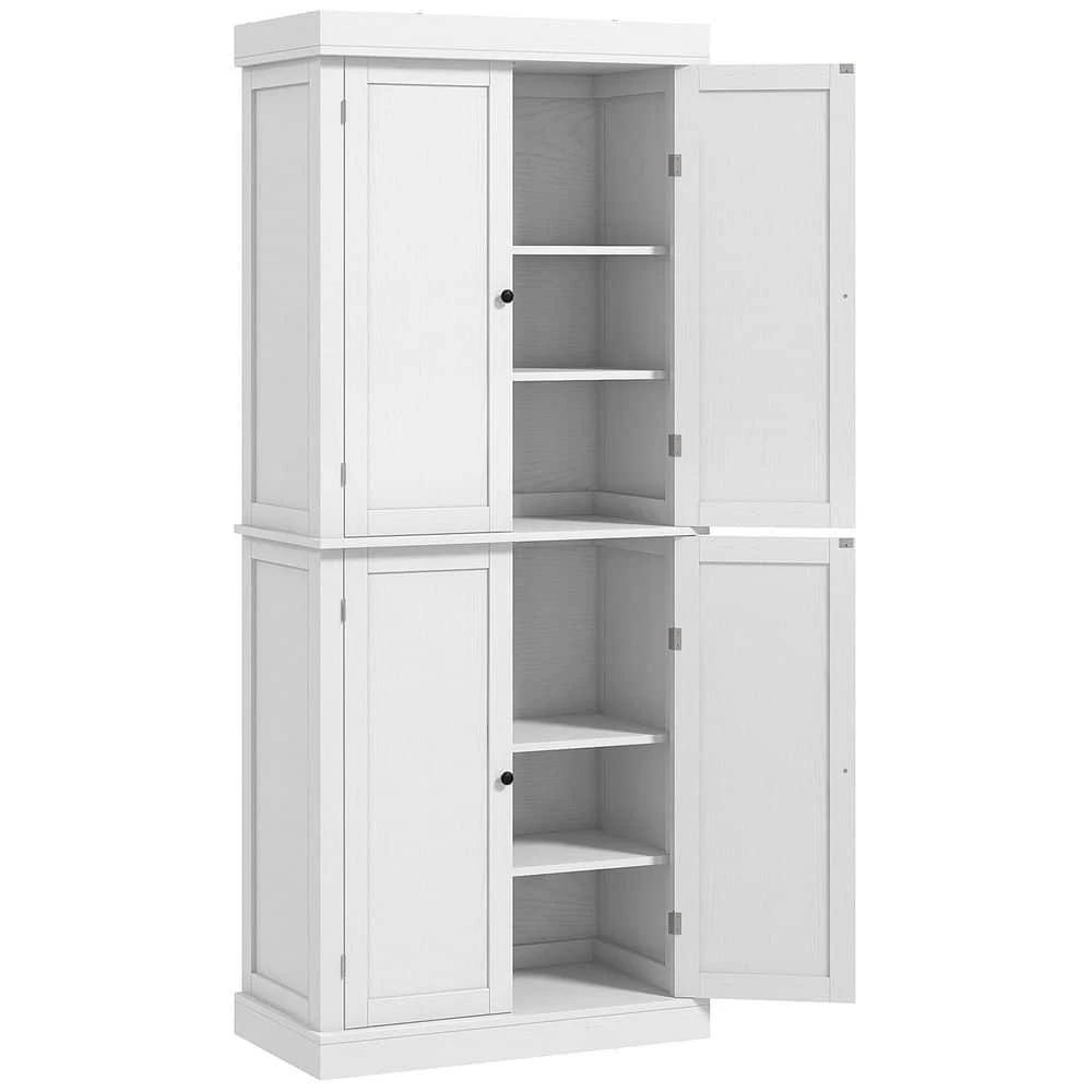 16 W X 30 D X 72.50 In. H White Particle Board Freestanding Linen Cabinet W/2-Adjustable Shelves In White 1 16 W X 30 D X 72.50 In. H White Particle Board Freestanding Linen Cabinet W/2-Adjustable Shelves In White