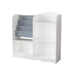 10.20 In. W X 33.70 In. D X 32.10 In. H White MDF Freestanding Linen Cabinet With Toy Storage Organizer In White 11 10.20 In. W X 33.70 In. D X 32.10 In. H White MDF Freestanding Linen Cabinet With Toy Storage Organizer In White -FURITURE SALE SHOP white tahanbath linen cabinets ct xl p221066 4f 1000